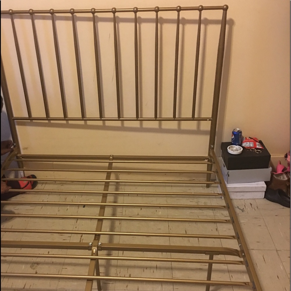 This is a bed frame from ikea